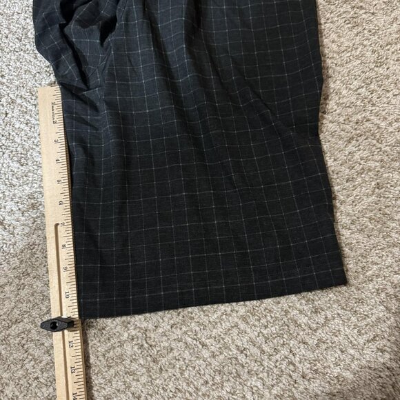 Nike Golf Chino Shorts Mens 34 Charcoal Gray Windowpane Flat Front Dri-FIT Golf - Picture 7 of 8